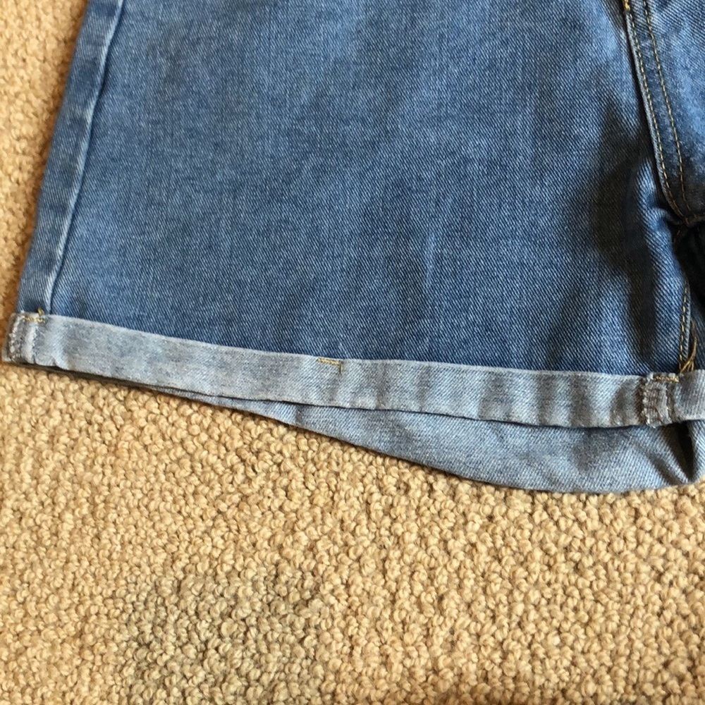 High Rise Denim Shorts - Picture 3 of 6